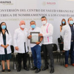 Rutilio Escandón entrega reconversión del Centro de Salud Urbano a habitantes de Patria Nueva, en Tuxtla Gutiérrez