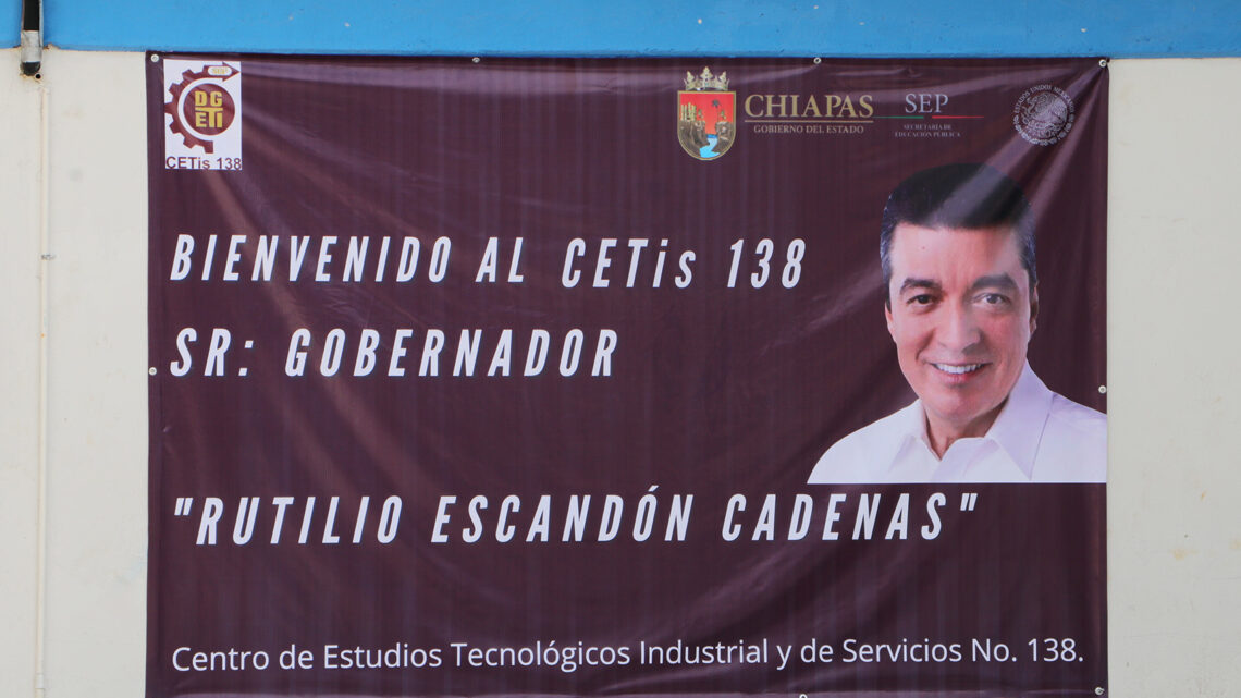 Inaugura Rutilio Escandón espacios educativos en el CETIS No. 138 Gabino Barreda, en Tuxtla Gutiérrez