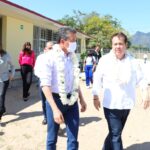 Rutilio Escandón y Mariano Rosales inauguran construcción de espacios educativos