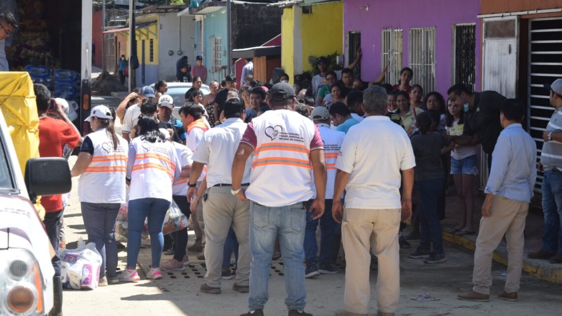 Poder Judicial, a través de su Voluntariado, mandan donaciones a las familias damnificadas en Pichucalco