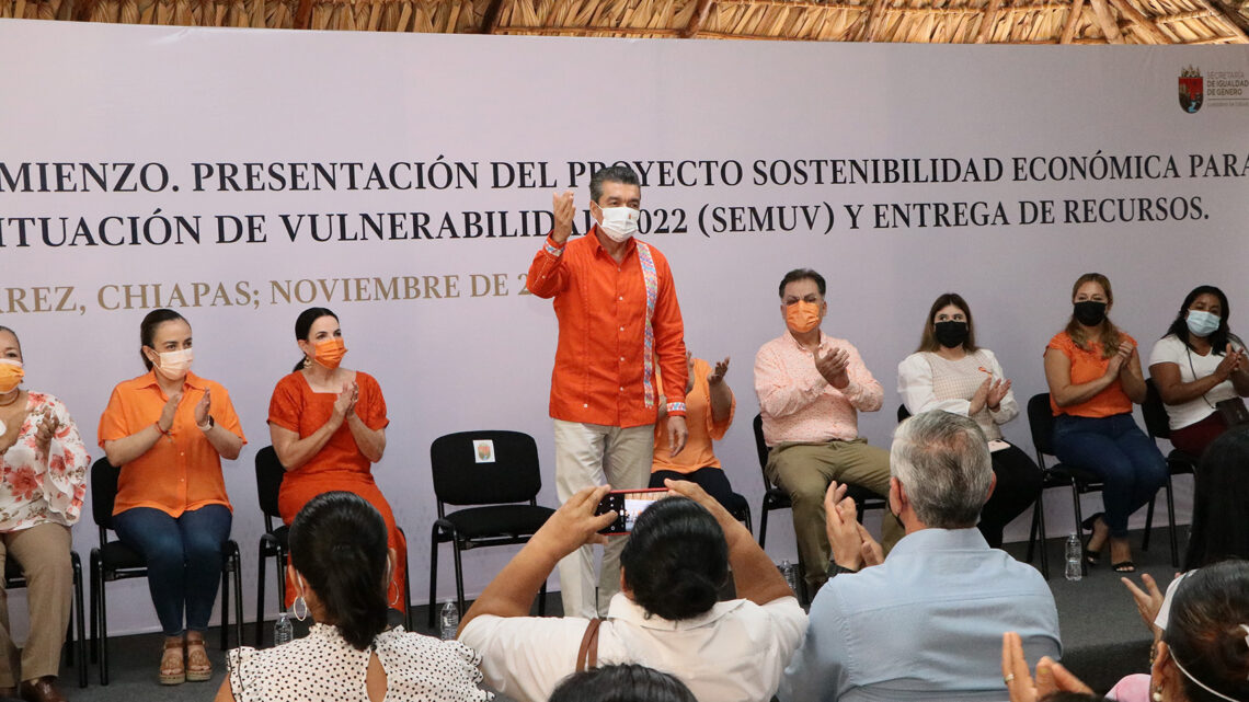 Rutilio Escandón arranca proyecto Sostenibilidad económica para mujeres en situación de vulnerabilidad