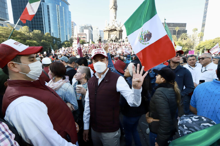 <strong>Marcha Rutilio Escandón junto al presidente AMLO por los cuatro años de transformación de México</strong>