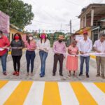 INAUGURA ROSY URBINA PAVIMENTACIÓN MIXTA EN COLONIA LAS AMÉRICAS I