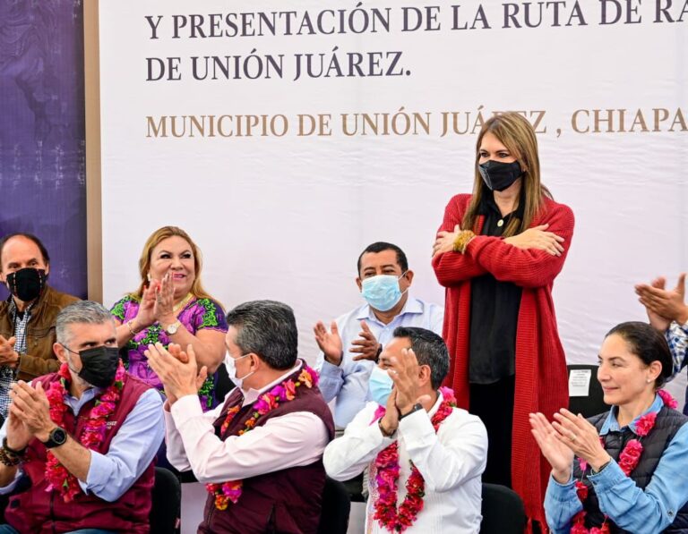 En Unión Juárez, Rutilio Escandón participa en la presentación de la Ruta turística Rambután-Tacaná