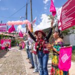 ROSY URBINA DA BANDERAZO DE INICIO DE OBRA EN EJIDO CONGREGACIÓN ZARAGOZA