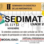 Invita la UNACH a participar en Seminario en Didáctica de Matemáticas