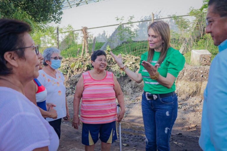 ROSY URBINA SUPERVISA OBRA DE CONSTRUCCIÓN DE PAVIMENTACIÓN MIXTA EN FRACCIONAMIENTO DAMIGAS