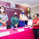 ENTREGA ROSY URBINA APOYOS DEL PROGRAMA SEMUV Y SEMILLAS DE AUTONOMÍA A MUJERES