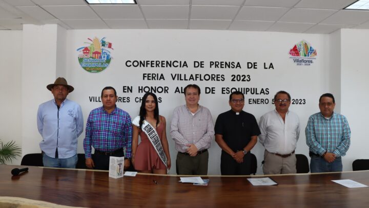 Encabeza Mariano Rosales conferencia de prensa sobre la Feria Villaflores 2023