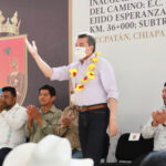 <strong>Rutilio Escandón inaugura camino Tecpatán- Raudales Malpaso, en el ejido Esperanza de los Pobres</strong>