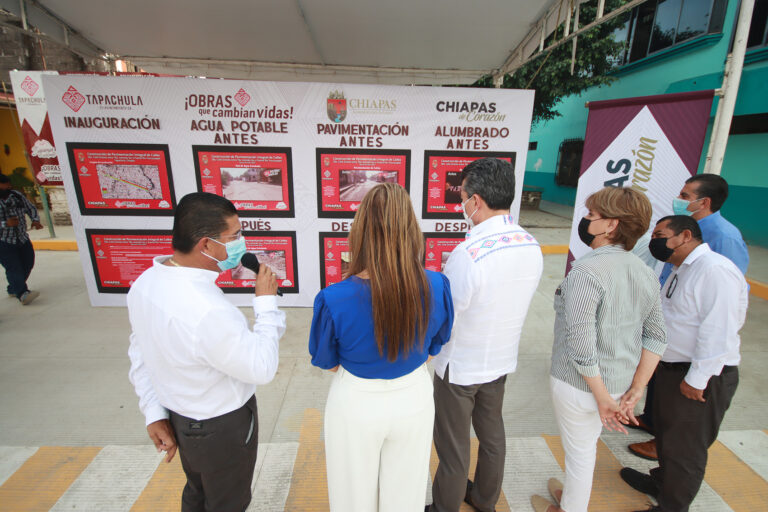 <strong>En Tapachula, Rutilio Escandón inaugura calles en el Fraccionamiento San José El Edén</strong>