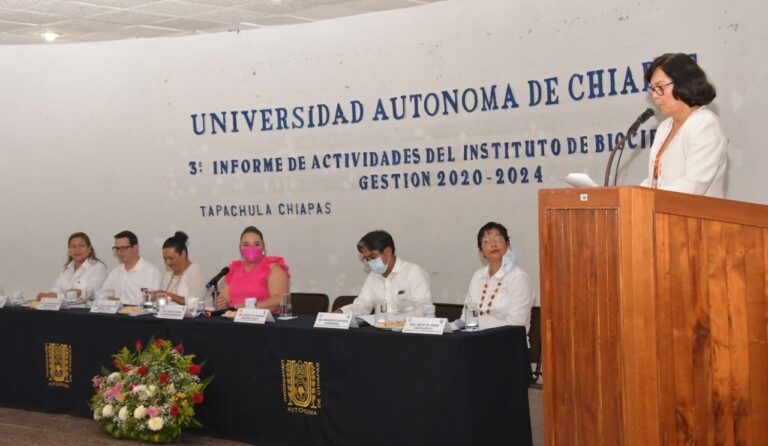 <strong>Rindió su Tercer Informe de Actividades la directora del Instituto de Biociencias de la UNACH</strong>