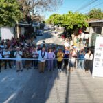 Mariano Rosales inaugura pavimentación de calle y drenaje sanitario en barrio Almacenes