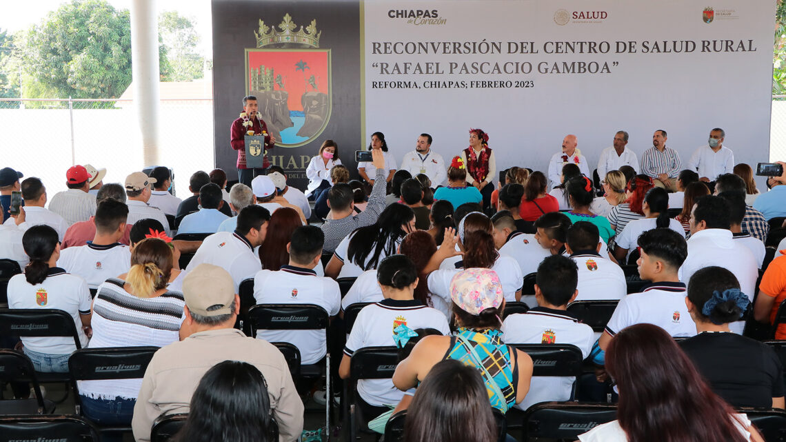 En Reforma, Rutilio Escandón inaugura la reconversión del Centro de Salud Rural “Rafael Pascacio Gamboa”