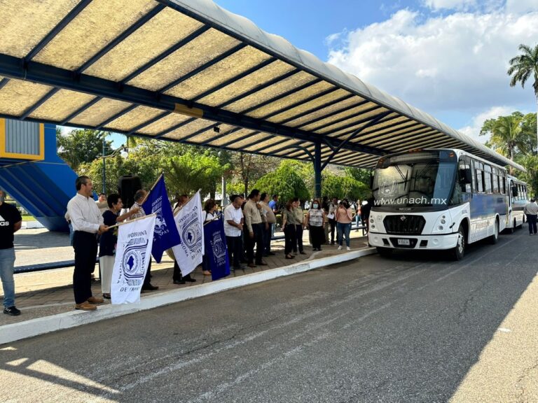 <strong>Pone UNACH en marcha el servicio de transporte gratuito del Campus I a Ciudad Universitaria en Tuxtla Gutiérrez</strong>