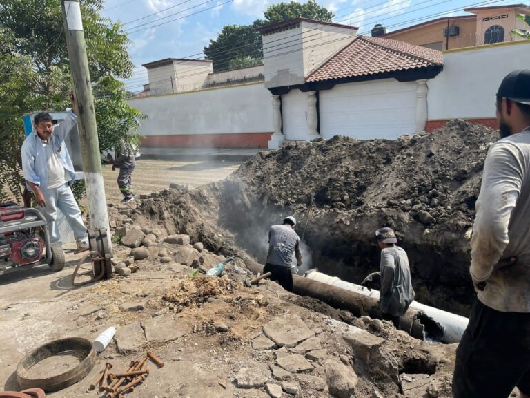 AVANZAN TRABAJOS DE MANTENIMIENTO A RED DEL COAPATAP; SERVICIO SE AGUA SE NORMALIZA