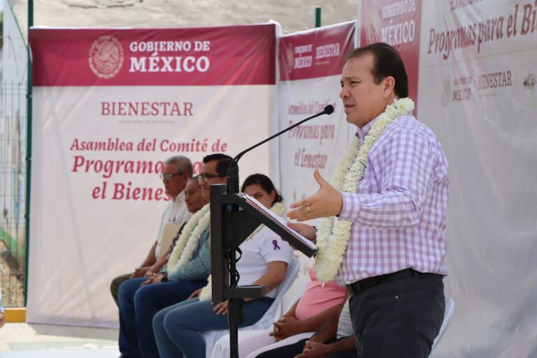 En Guadalupe Victoria Mariano Rosales y José Antonio Aguilar Castillejos inauguran sucursal de Banco del Bienestar