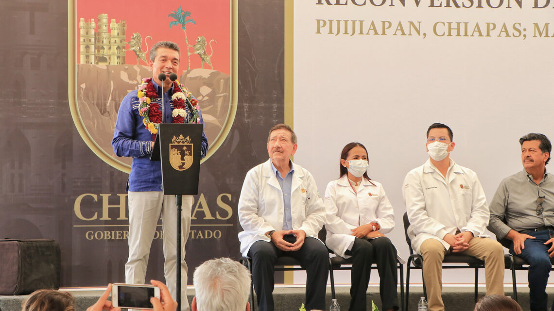 Inaugura Rutilio Escandón reconversión del Hospital Básico Comunitario “Dr. Rafael Alfaro González”, de Pijijiapan