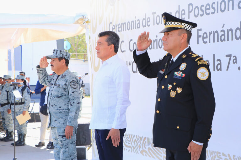 <strong>Atestigua Rutilio Escandón toma de protesta del nuevo coordinador estatal de la Guardia Nacional en Chiapas</strong>