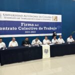 <strong>Suscriben Contrato Colectivo de Trabajo UNACH y el Sindicato de Trabajadores Administrativos</strong>