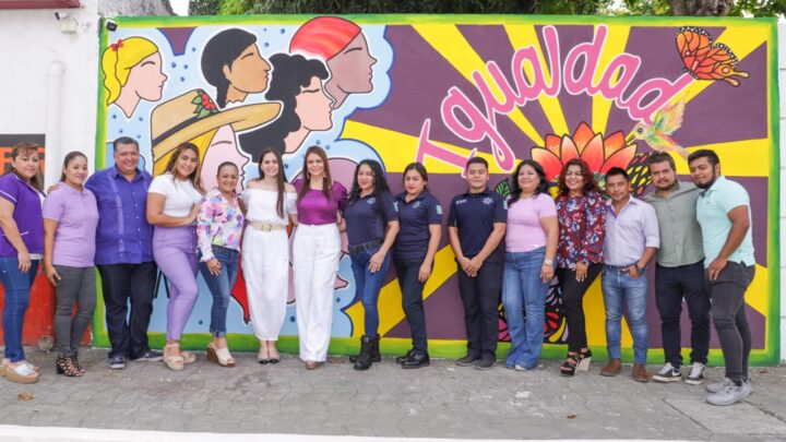 INAUGURA ROSY URBINA MURAL ALUSIVO AL DÍA INTERNACIONAL DE LA MUJER