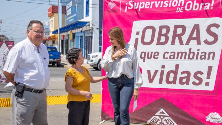 ROSY URBINA, SUPERVISA REHABILITACIÓN DE REJILLAS PLUVIALES EN TAPACHULA