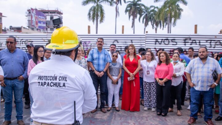 PARTICIPA AYUNTAMIENTO DE TAPACHULA EN EL PRIMER SIMULACRO NACIONAL DE SISMO 2023