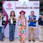 ROSY URBINA DA BANDERAZO DE ARRANQUE DE TRABAJOS DE REHABITACIÓN DEL SISTEMA DE AGUA EN TAPACHULA