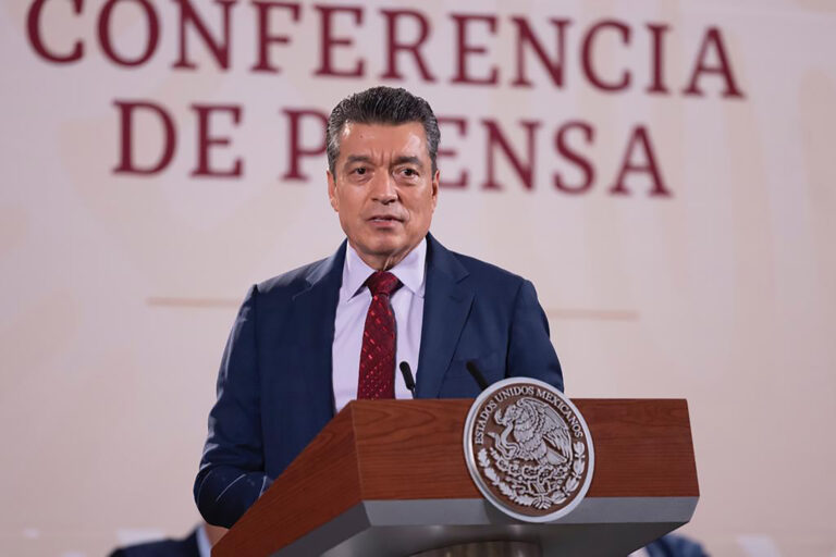 En Conferencia Matutina, Rutilio Escandón reconoce a AMLO por beneficios del Tren Maya