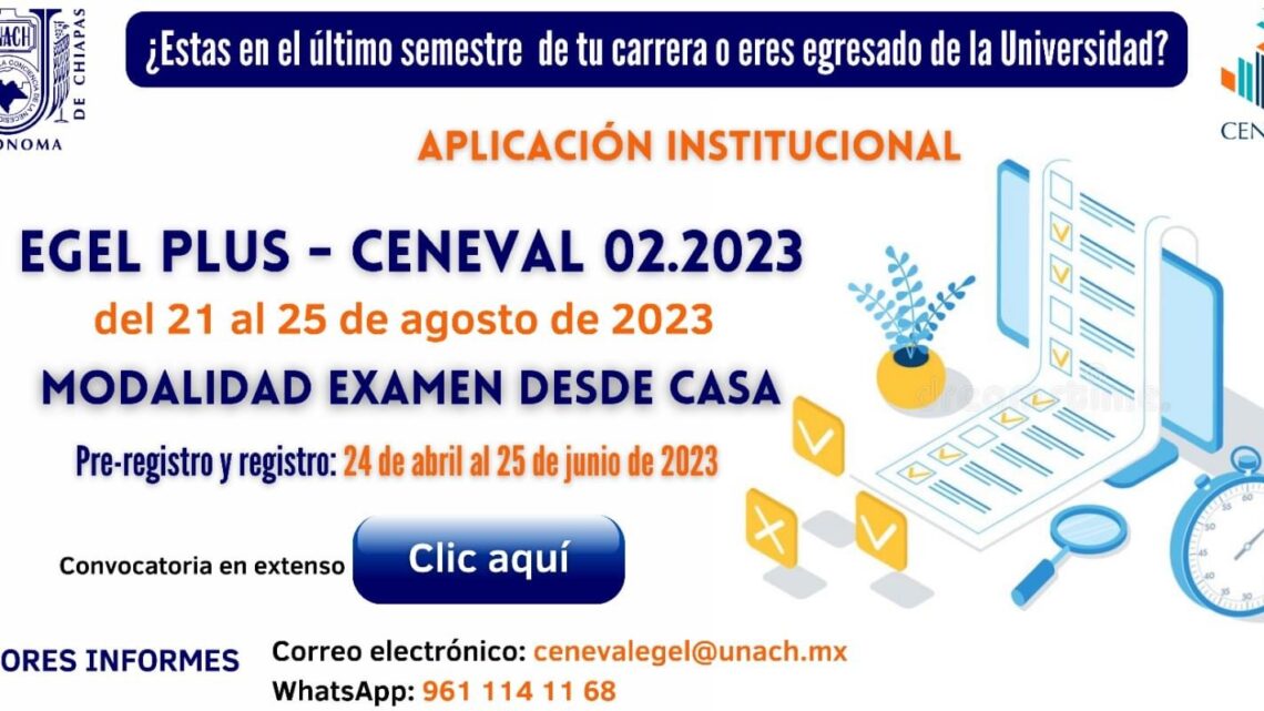 Aplicarán en la UNACH el examen Ceneval