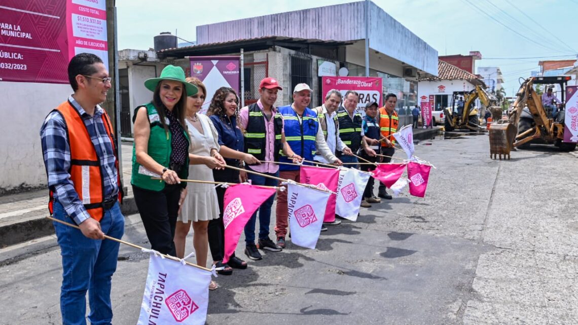 ROSY URBINA INICIA TRES OBRAS MÁS DE BENEFICIO SOCIAL EN ZONA URBANA Y RURAL DE TAPACHULA