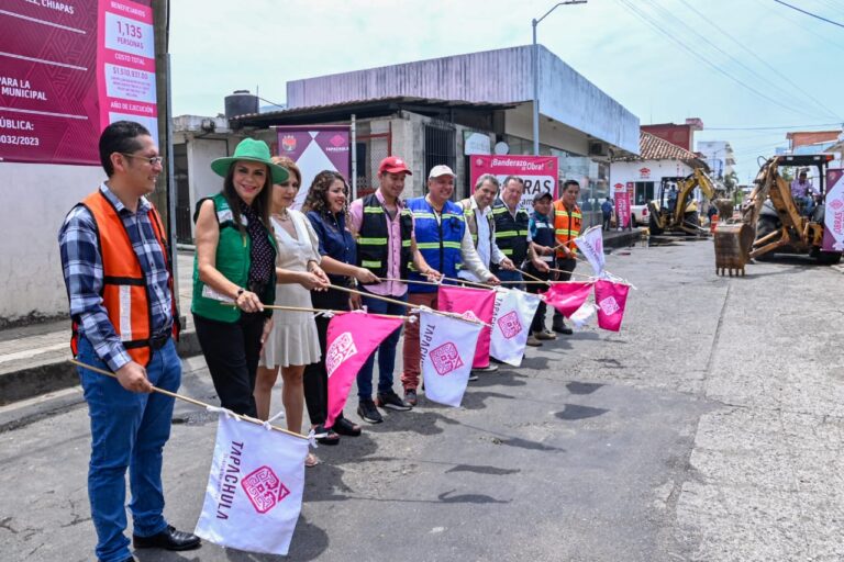 ROSY URBINA INICIA TRES OBRAS MÁS DE BENEFICIO SOCIAL EN ZONA URBANA Y RURAL DE TAPACHULA