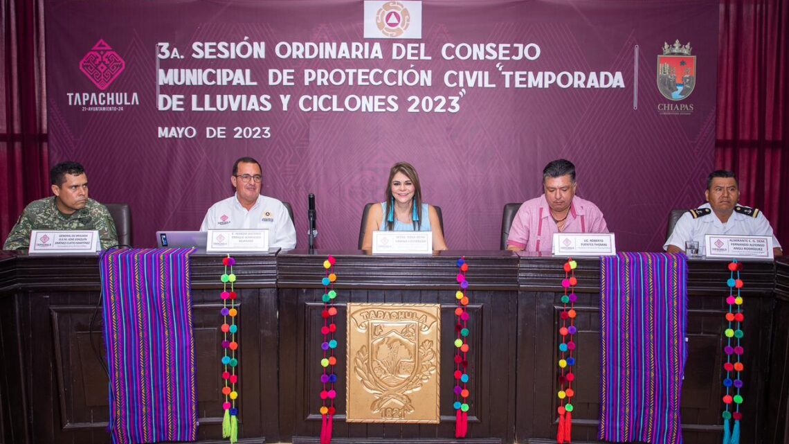 TAPACHULA PREPARADA PARA ENFRENTAR LA TEMPORADA DE LLUVIAS Y CICLONES: ROSY URBINA