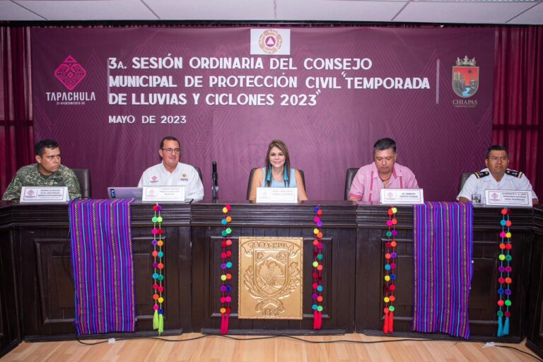 TAPACHULA PREPARADA PARA ENFRENTAR LA TEMPORADA DE LLUVIAS Y CICLONES: ROSY URBINA