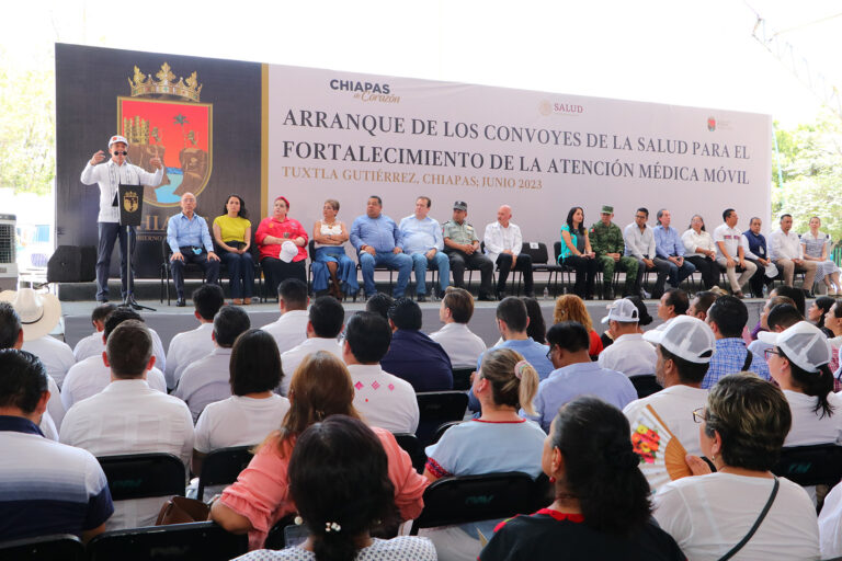 Rutilio Escandón encabeza arranque de los Convoyes de la Salud para fortalecer la atención médica móvil