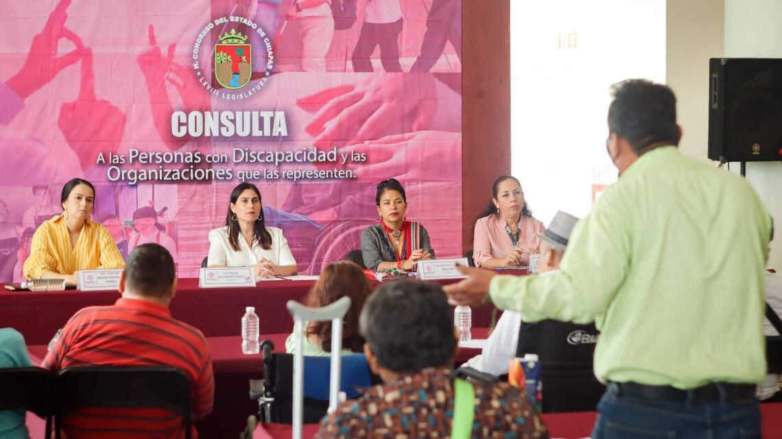 Congreso del Estado realizó en Tapachula, Consulta a personas con discapacidad relativas a la Acción de Inconstitucionalidad número 297/2020