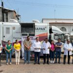 El gobernador Rutilio Escandón Cadenas y el secretario de Salud Pepe Cruz enviaron la Caravana de la a salud a Villaflores