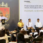 Beneficia Rutilio Escandón con Sistema de Agua Potable a habitantes de Nuevo Sonora, Palenque