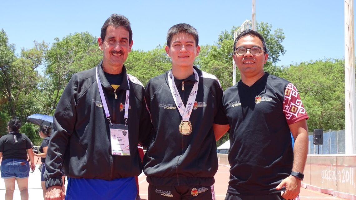 Diego Díaz Liévano le da oro a Chiapas en patinaje de velocidad en los Nacionales Conade 2023