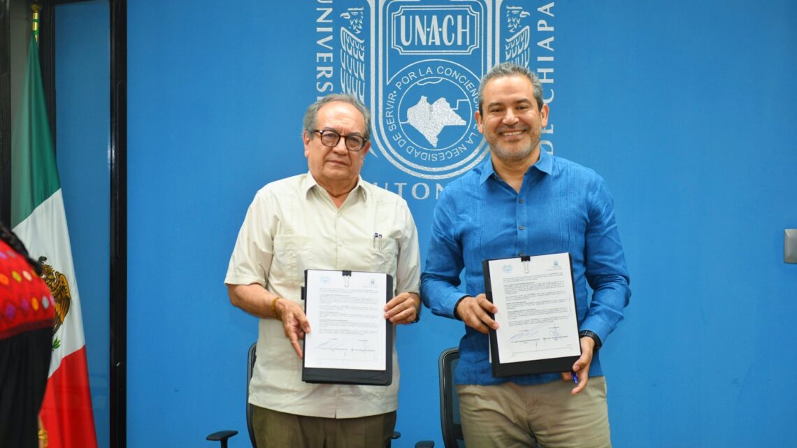 Firman UNACH y UNICACH Convenio General de Colaboración