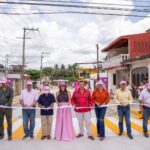 ROSY URBINA ENTREGA CALLES PAVIMENTADAS EN CALPAN LAURELES