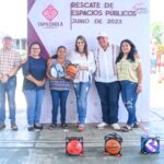 SUPERVISA ROSY URBINA REHABILITACIÓN DE PARQUE EN COLONIA LOS REYES.