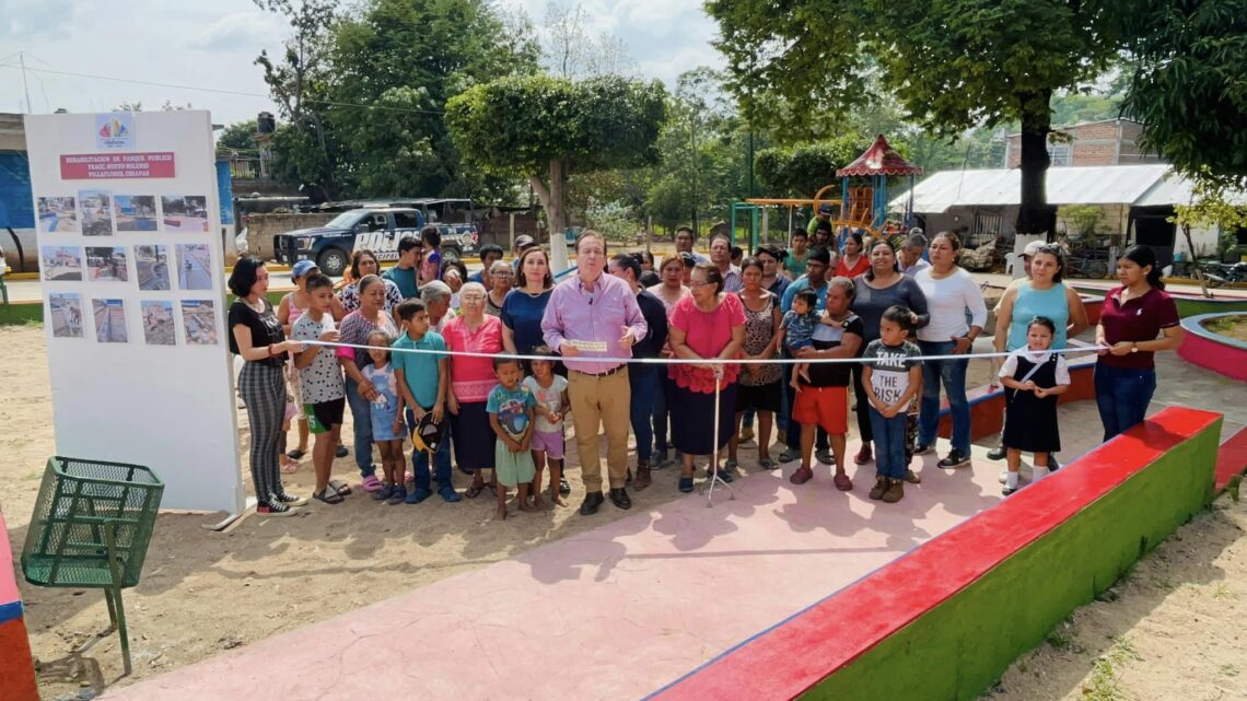 Mariano Rosales entrega parque recreativo en Nuevo Milenio