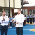 En Suchiapa, Rutilio Escandón inaugura domo y cancha en la Primaria Belisario Domínguez Palencia