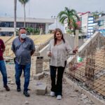 ROSY URBINA SUPERVISA AVANCE DE LA OBRA DEL PARQUE CENTRAL MIGUEL HIDALGO.