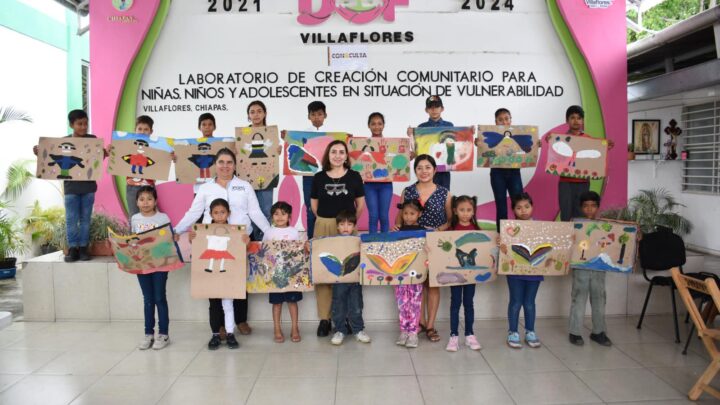 Se realizó el Laboratorio de Creación Comunitario para infantes en Villaflores