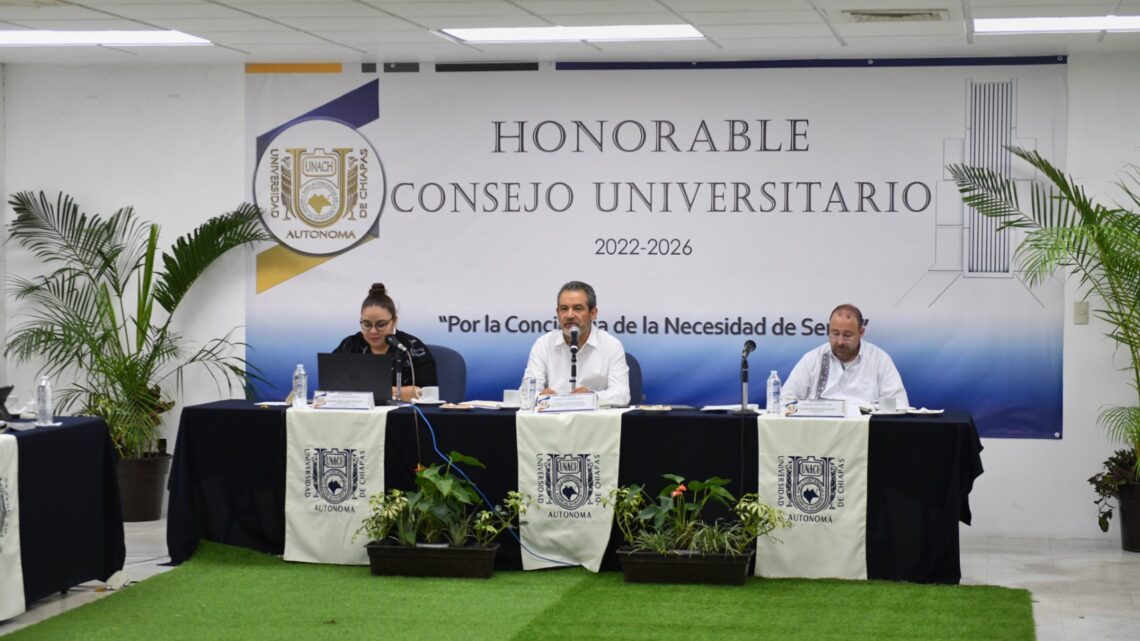 Celebra UNACH la Cuarta Sesión Extraordinaria del Consejo Universitario