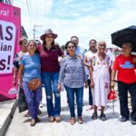 ROSY URBINA SUPERVISA AVANCE DE PAVIMENTACIÓN MIXTA DE CALLES