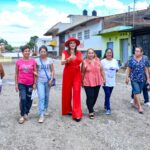 SUPERVISA ROSY URBINA OBRA DE PAVIMENTACÓN HIDRÁULICA EN COLONIA CALCÁNEO BELTRÁN.