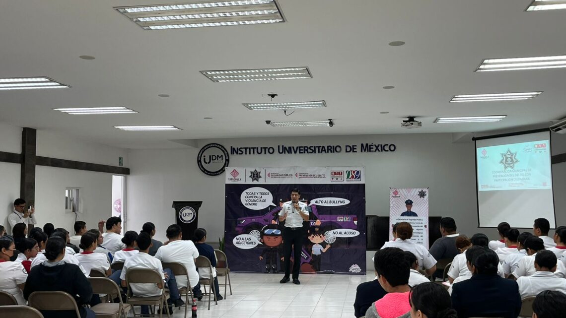 AYUNTAMIENTO DE TAPACHULA, FORTALECE CULTURA DE LA PREVENCIÓN DEL DELITO EN INSTITUCIONES EDUCATIVAS